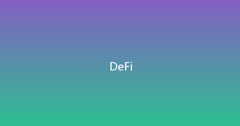 DeFi 